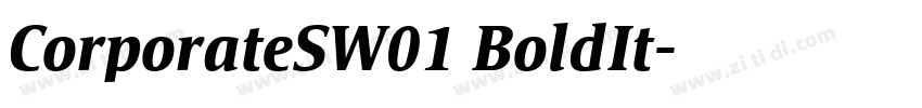 CorporateSW01 BoldIt字体转换 CorporateSW01 BoldIt字体转换